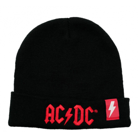 Berretta ACDC rock AC/DC logo black winter Beanie GBeye music
