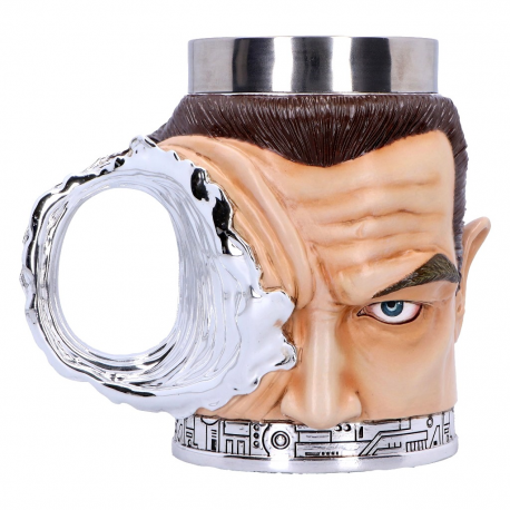 Tazza Boccale in resina Terminator 2 Judgment day T-1000 3D Tankard Mug 16cm