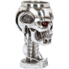 Coppa Calice in resina Terminator 2 Judgment day T-800 3D Head Goblet 18cm