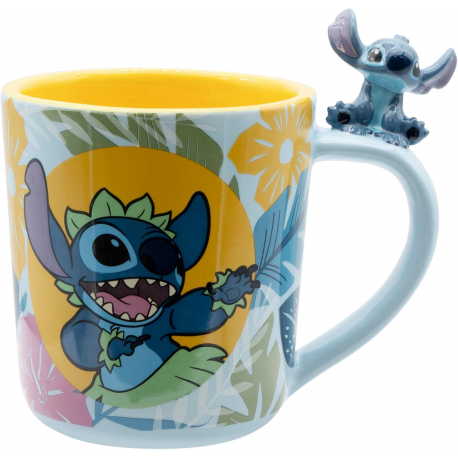 Tazza in ceramica Lilo & Stitch Hawaiian Stitch 3D handle Mug 460ml ABYstyle