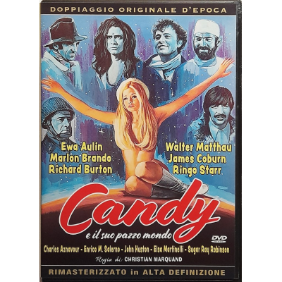 Dvd Candy e il suo pazzo mondo con Marlon Brando 1968 Usato
