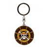 Portachiavi One Piece Thousand Sunny's Helm moving metal Keychain 5cm ABYstyle