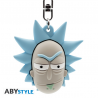 Portachiavi 3D Rick and Morty Rick Sanchez head PVC Keychain 5cm ABYstyle