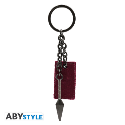 Portachiavi Naruto Shippuden Kunai & explosive tag 3D metal Keychain ABYstyle