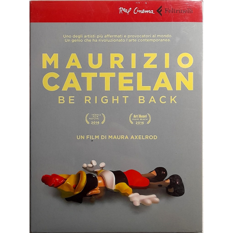 Dvd Maurizio Cattelan - Be Right Back (Real Cinema con booklet) 2016 Nuovo