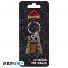 Portachiavi Jurassic Park Park's Gates metal Keychain 4cm ABYstyle