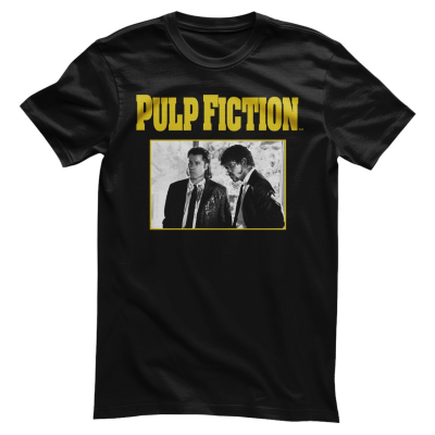 T-shirt Pulp Fiction Vince & Jules at Jimmy's house maglia uomo Hybris