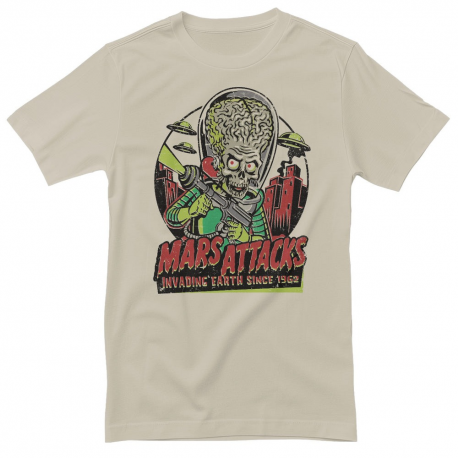 T-shirt Mars Attacks - Invading Earth Since 1962 maglia Uomo Hybris