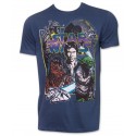 T-shirt Blue Star Wars Galactax Characters personaggi maglia Uomo ufficiale film