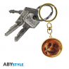 Portachiavi Lord of the Rings Gollum in One Ring metal Keychain 4cm ABYstyle