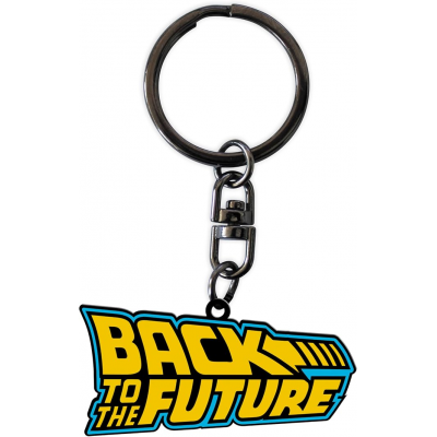 Portachiavi Back to the Future logo metal Keychain 5cm ABYstyle