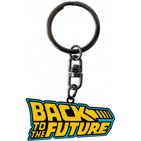 Portachiavi Back to the Future logo metal Keychain 5cm ABYstyle
