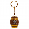 Portachiavi One Piece pirate skull Barrel pvc 3D Keychain 5cm ABYstyle