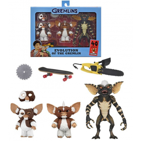 Action figure Gremlins Evolution of a Gremlin 40th Ann. 3-pack Set 16 cm Neca