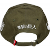 Cappello Attack on Titan Wall Blason patch logo green Cap Hat ufficiale