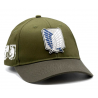 Cappello Attack on Titan Wall Blason patch logo green Cap Hat ufficiale