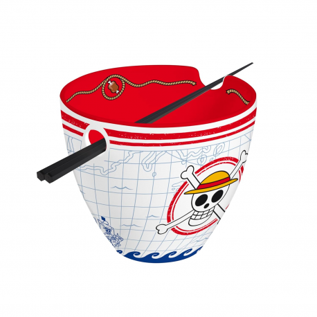 Tazza ciotola One Piece Luffy Ramen Bowl with chopsticks 370ml ABYstyle