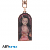 Portachiavi Demon Slayer Nezuko metal lenticular Keychain 5cm ABYstyle