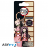 Portachiavi Demon Slayer Nezuko metal lenticular Keychain 5cm ABYstyle