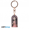 Portachiavi Demon Slayer Nezuko metal lenticular Keychain 5cm ABYstyle