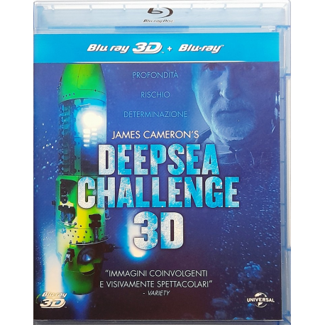 Blu-ray James Cameron's Deepsea Challenge 3D - Documentario 2014 Usato