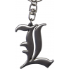 Portachiavi Death Note L Symbol 3D metal Keychain 5cm ABYstyle
