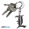 Portachiavi Death Note L Symbol 3D metal Keychain 5cm ABYstyle