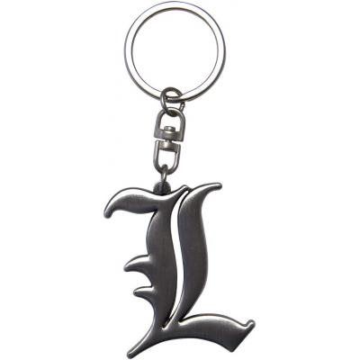 Portachiavi Death Note L Symbol 3D metal Keychain 5cm ABYstyle
