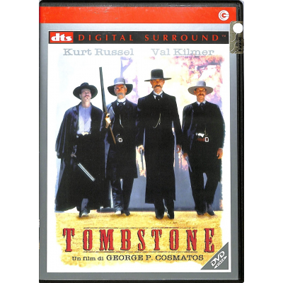 Dvd Tombstone con Kurt Russell e Val Kilmer 1993 Usato