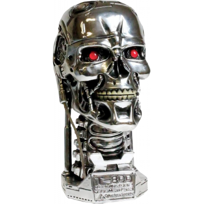 Contenitore in resina Terminator 2 Judgment day T-800 3D Head Storage box 21cm