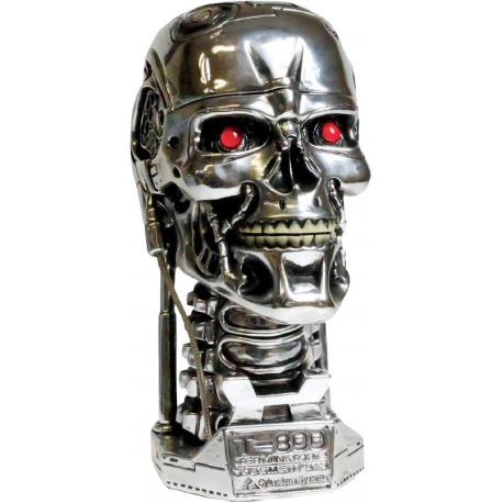 Contenitore in resina Terminator 2 Judgment day T-800 3D Head Storage box 21cm