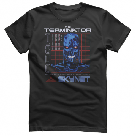 T-shirt Terminator T-800 Endoskeleton Grid maglietta Uomo ufficiale Hybris