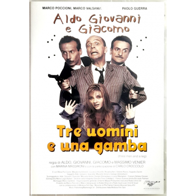 Dvd Tre uomini e una gamba con Aldo, Giovanni e Giacomo 1997 Nuovo